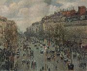 Camille Pissarro Boulevard Montmartre in Paris oil painting